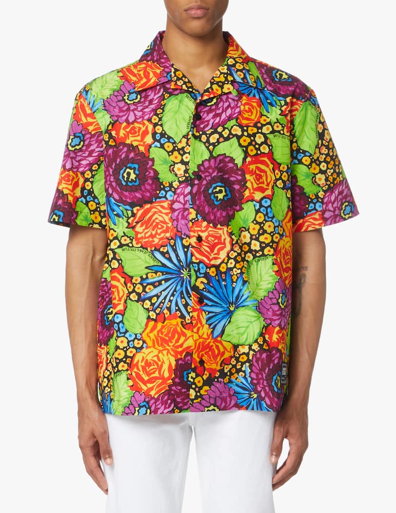 rinascente Versace Jeans Couture Camicia manica corta bowling stampa floreale - multicolor