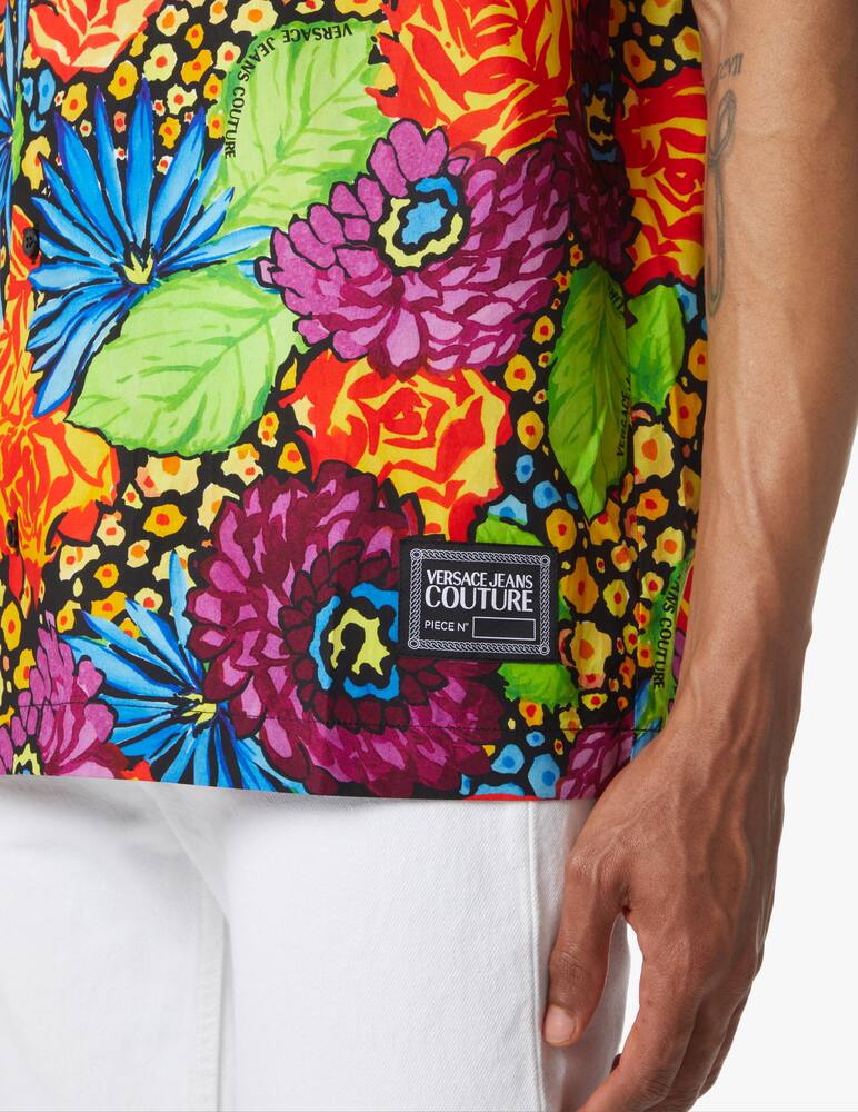 rinascente Versace Jeans Couture Camicia manica corta bowling stampa floreale - multicolor