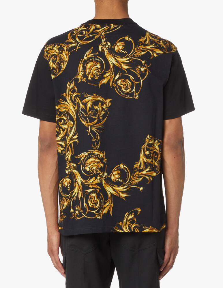 rinascente Versace Jeans Couture T-shirt garland print tape - black