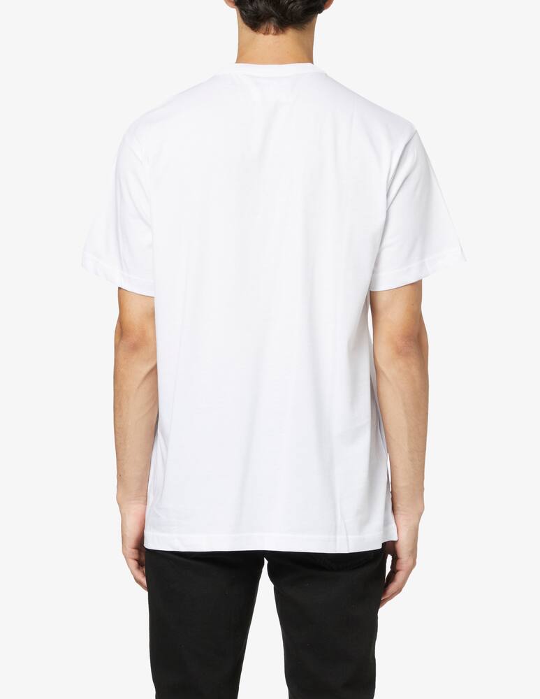 rinascente Versace Jeans Couture Maglietta in cotone con logo - bianco e argento