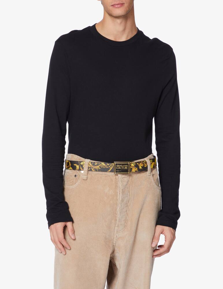 rinascente Versace Jeans Couture Cintura 35 placca barocco - Giallo