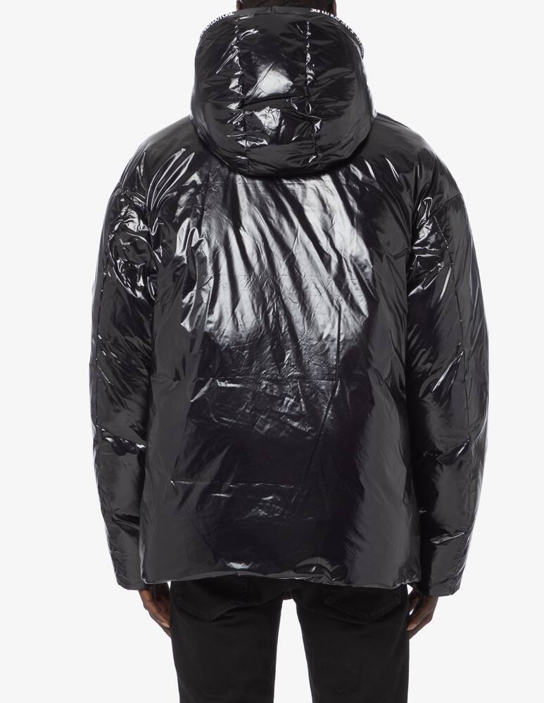 rinascente Versace Jeans Couture Giacca piumino a quadri con logo - Nero