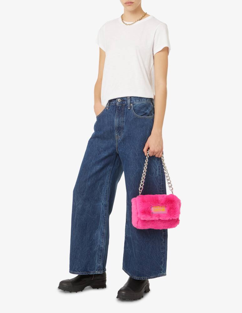 rinascente Versace Jeans Couture Fluffy faux fur bag - Pink