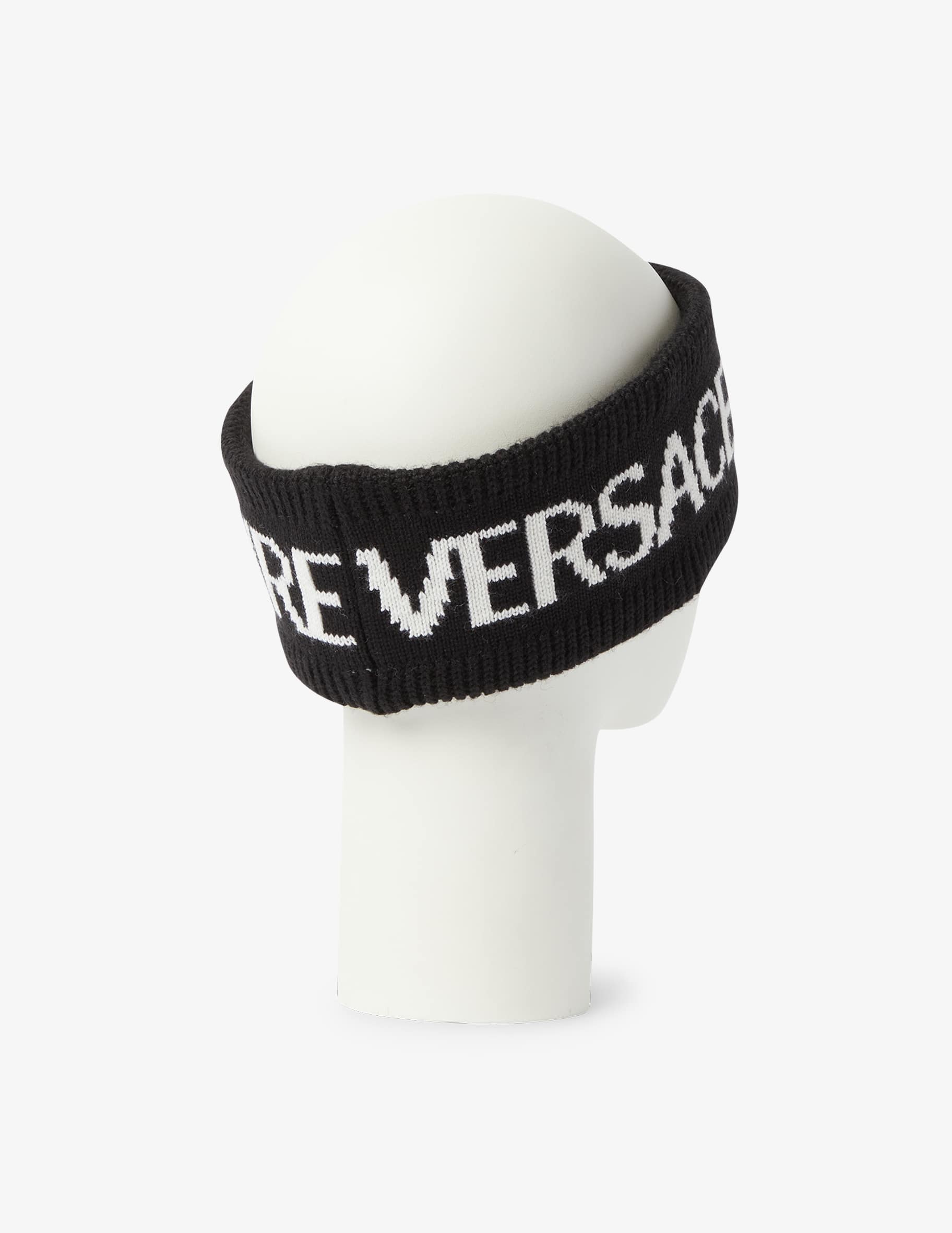 Shop Versace Jeans Couture Headband logo - Black on Rinascente