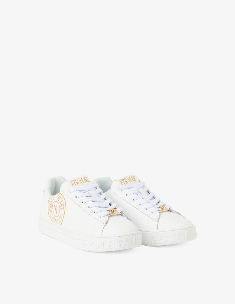 rinascente Versace Jeans Couture Sneakers in pelle Court - Bianco