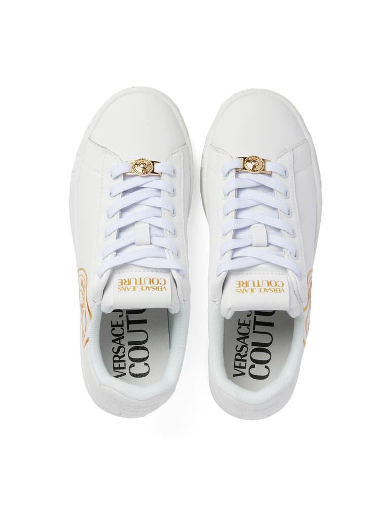 rinascente Versace Jeans Couture Sneakers in pelle Court - Bianco