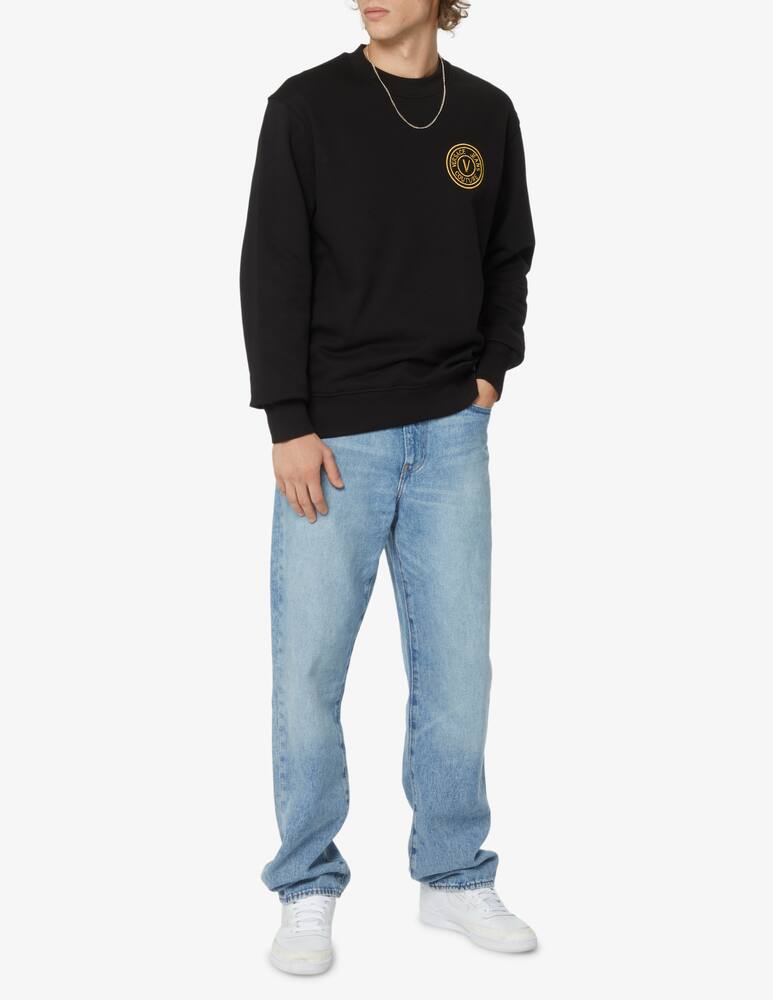 rinascente Versace Jeans Couture Felpa girocollo con logo - Nero