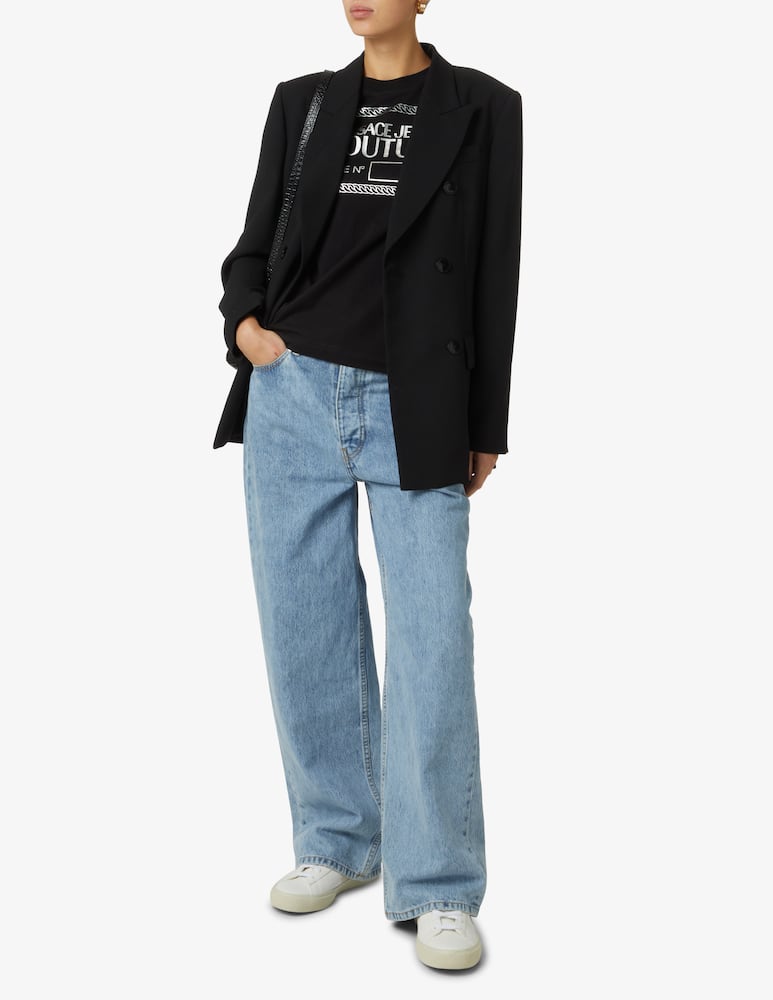 rinascente Versace Jeans Couture T-shirt in cotone con logo - Nero