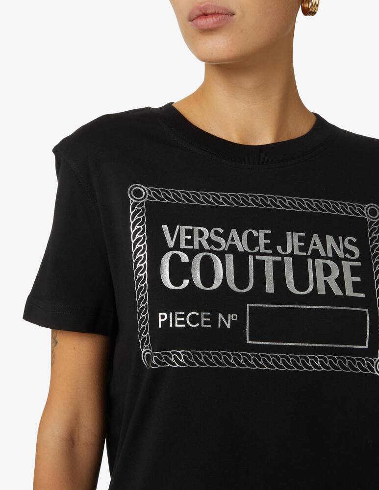 rinascente Versace Jeans Couture T-shirt in cotone con logo - Nero