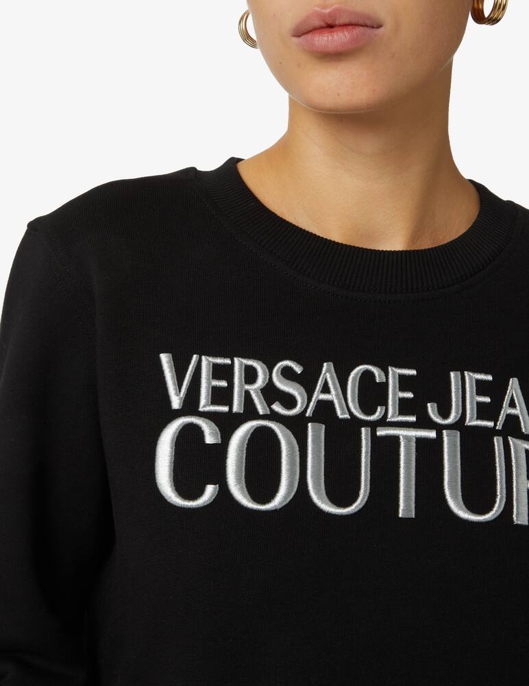 Versace Jeans Couture Cotton crewneck jacket - Black - picture 4 Versace Jeans Couture Cotton crewneck jacket - Black - picture 4