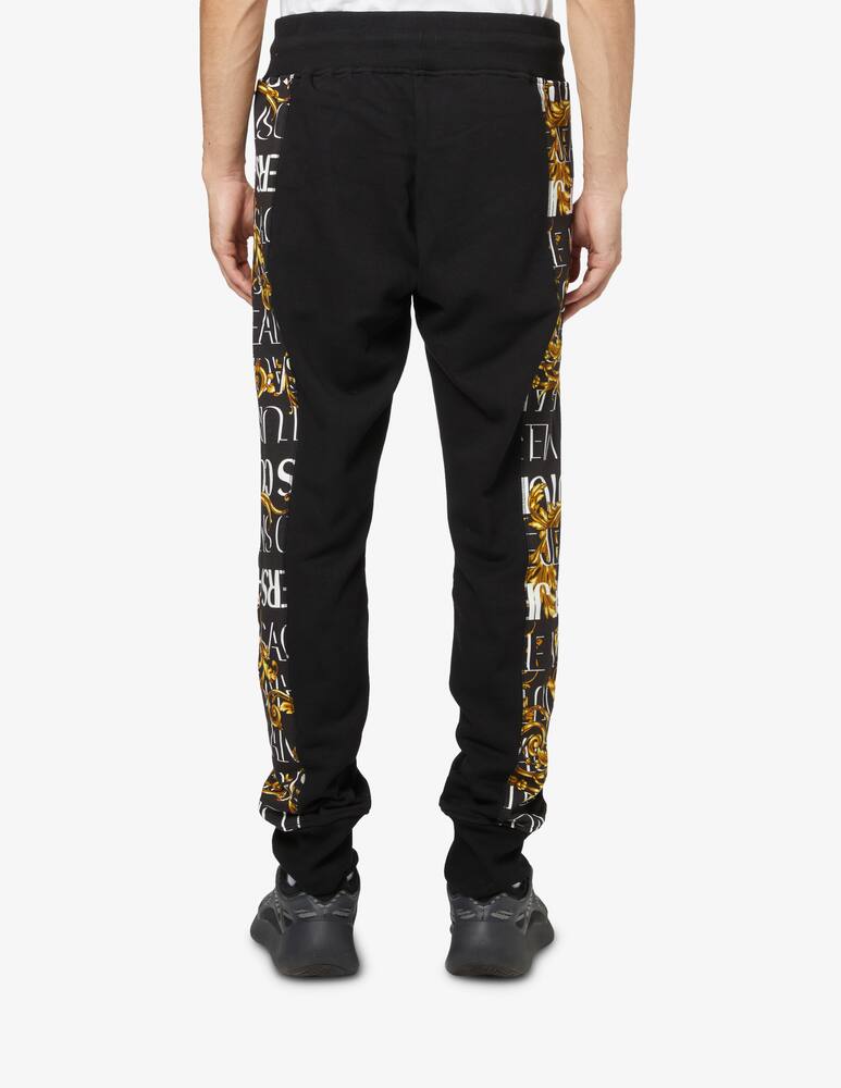 rinascente Versace Jeans Couture Pantaloni con banda laterale barocco - Nero