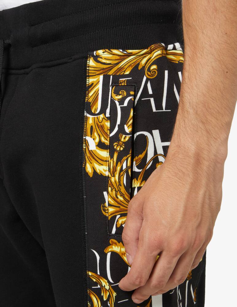 rinascente Versace Jeans Couture Pantaloni con banda laterale barocco - Nero