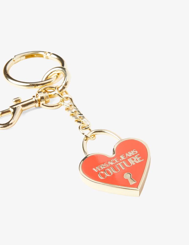 rinascente Versace Jeans Couture Heart shaped keychain