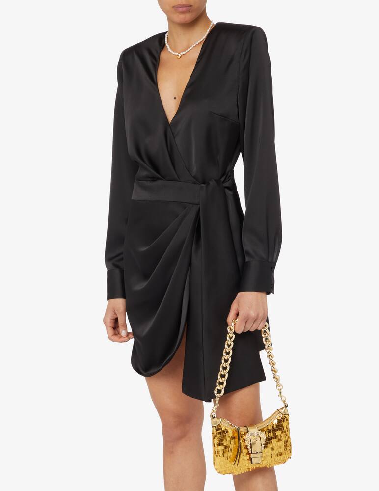 rinascente Versace Jeans Couture Borsa mezzaluna con pailettes