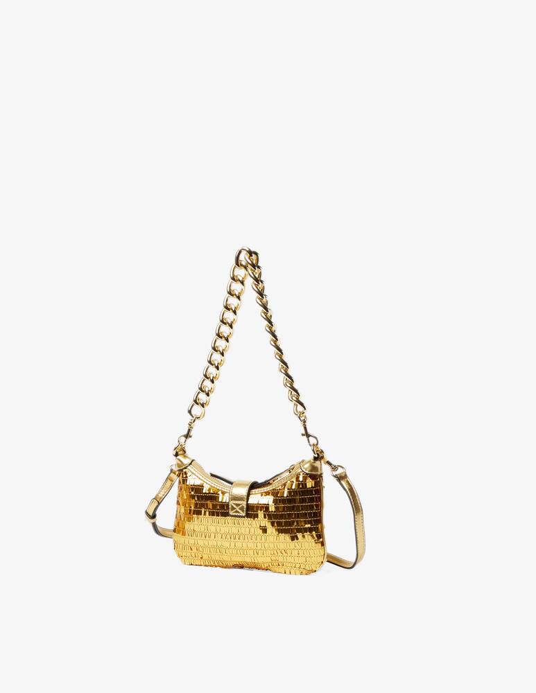 rinascente Versace Jeans Couture Borsa mezzaluna con pailettes