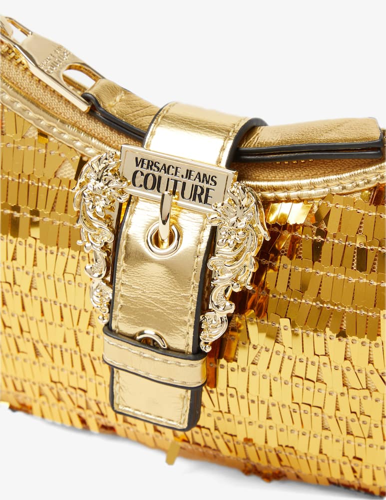 rinascente Versace Jeans Couture Borsa mezzaluna con pailettes