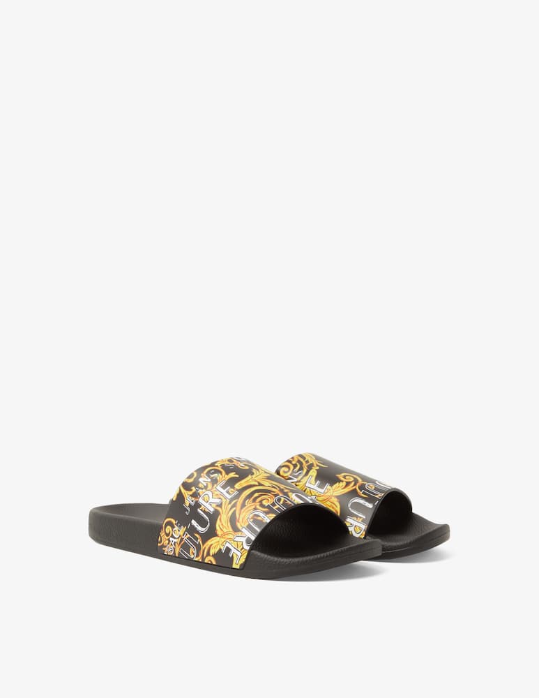 rinascente Versace Jeans Couture Barocco sliders 