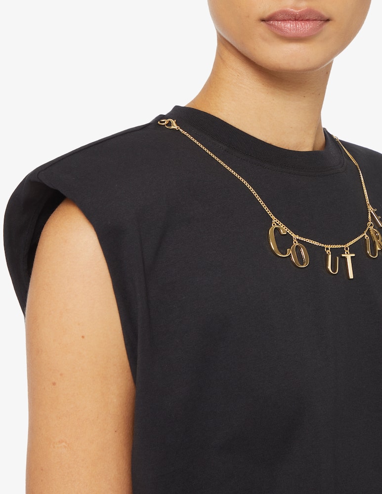 rinascente Versace Jeans Couture T-shirt in cotone senza maniche