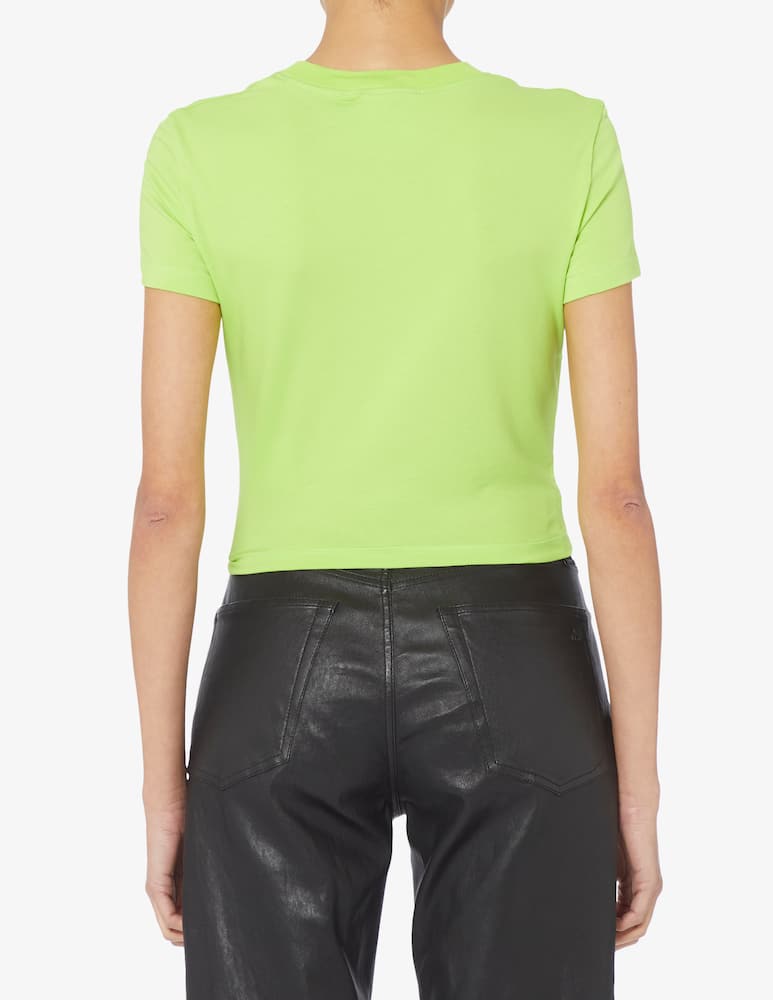 rinascente Versace Jeans Couture Cropped t-shirt with logo - Green