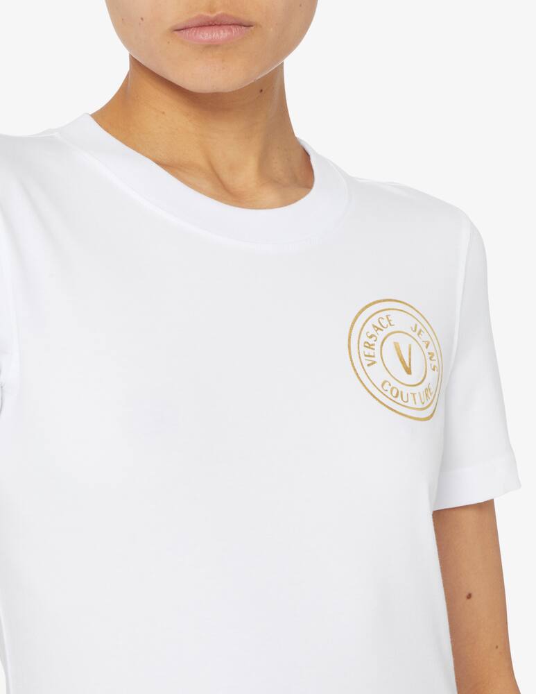rinascente Versace Jeans Couture Cotton t-shirt with logo - White