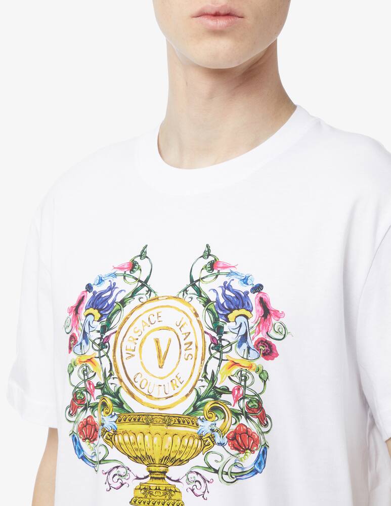 rinascente Versace Jeans Couture Emblem garden t-shirt 