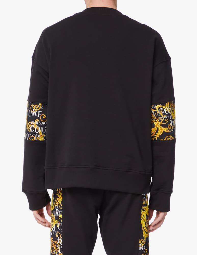 rinascente Versace Jeans Couture Logo couture crewneck sweater 