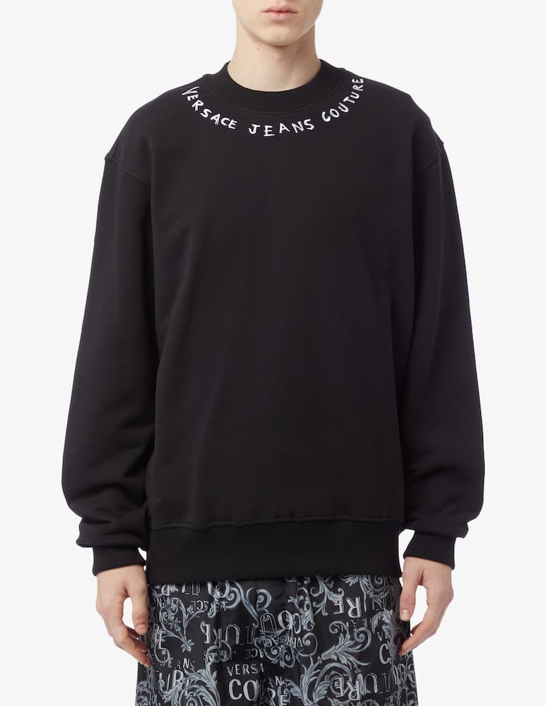 rinascente Versace Jeans Couture Logo crewneck sweater