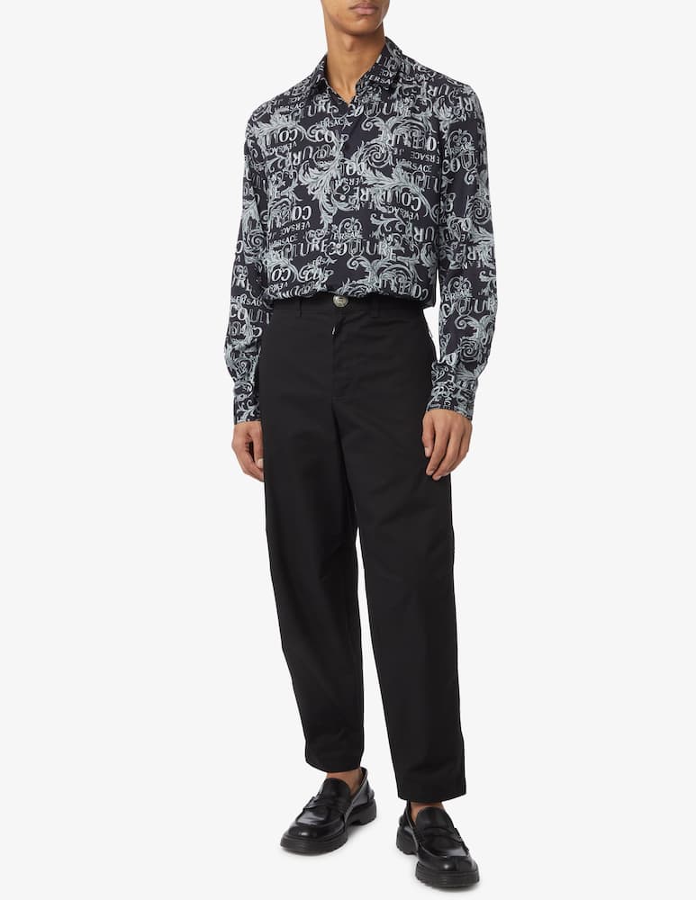 rinascente Versace Jeans Couture Camicia in twill con logo 