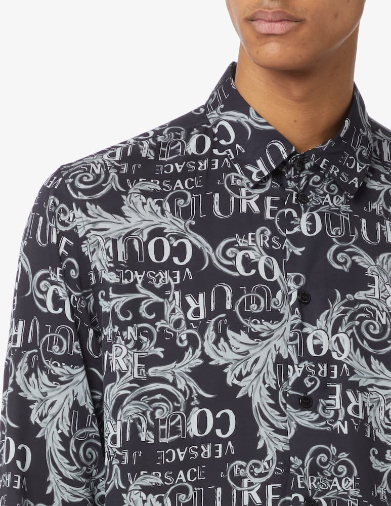 rinascente Versace Jeans Couture Camicia in twill con logo 