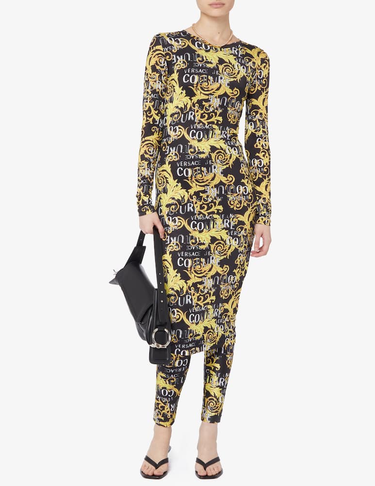 rinascente Versace Jeans Couture Vestito midi a manica lunga 