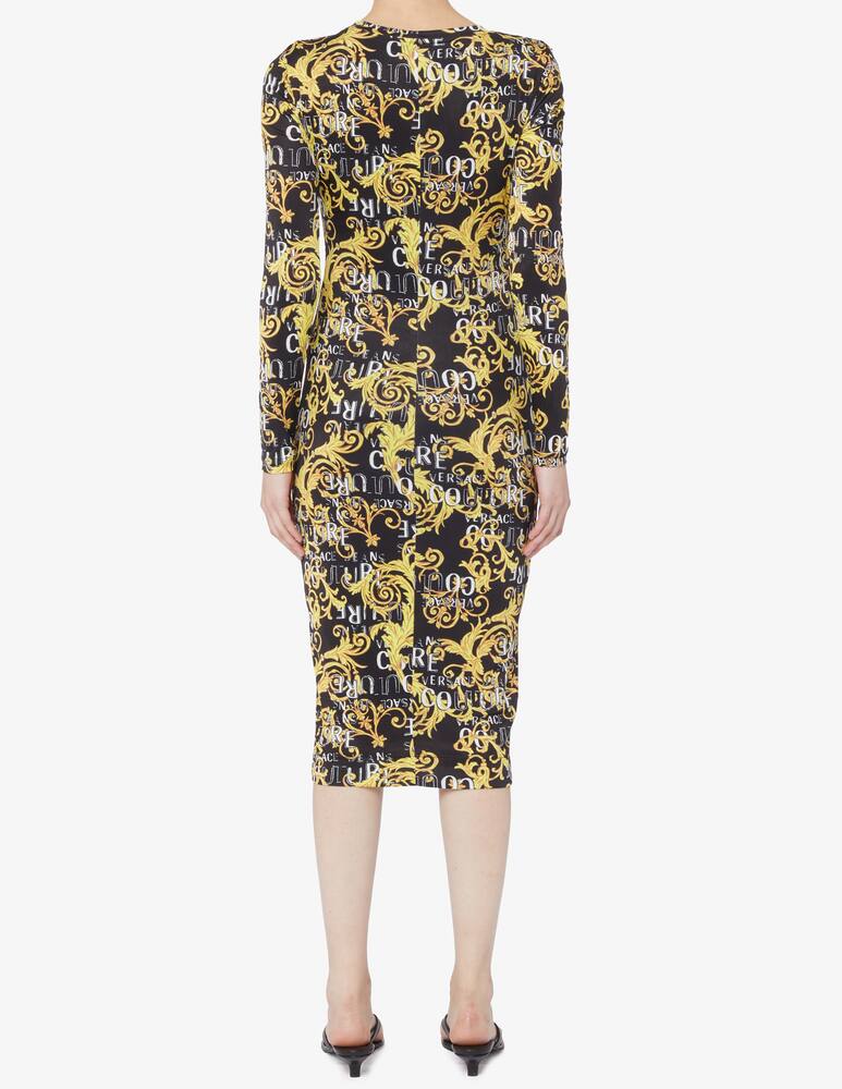Versace Jeans Couture Vestito midi a manica lunga - immagine 3 Versace Jeans Couture Vestito midi a manica lunga - immagine 3