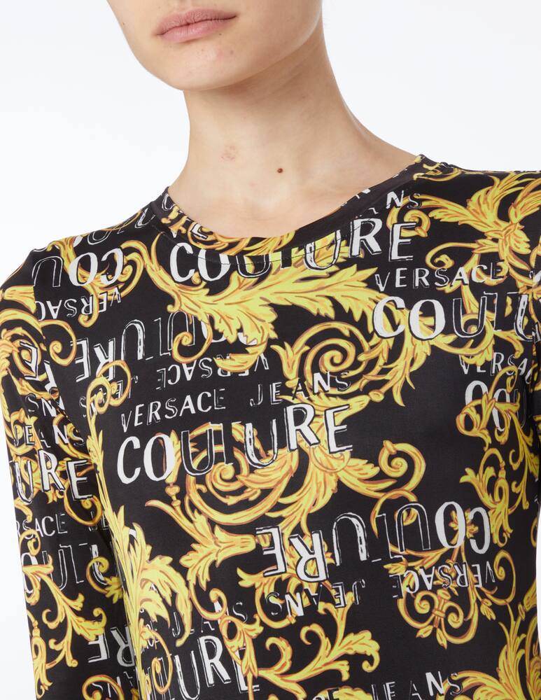 Versace Jeans Couture Vestito midi a manica lunga - immagine 4 Versace Jeans Couture Vestito midi a manica lunga - immagine 4