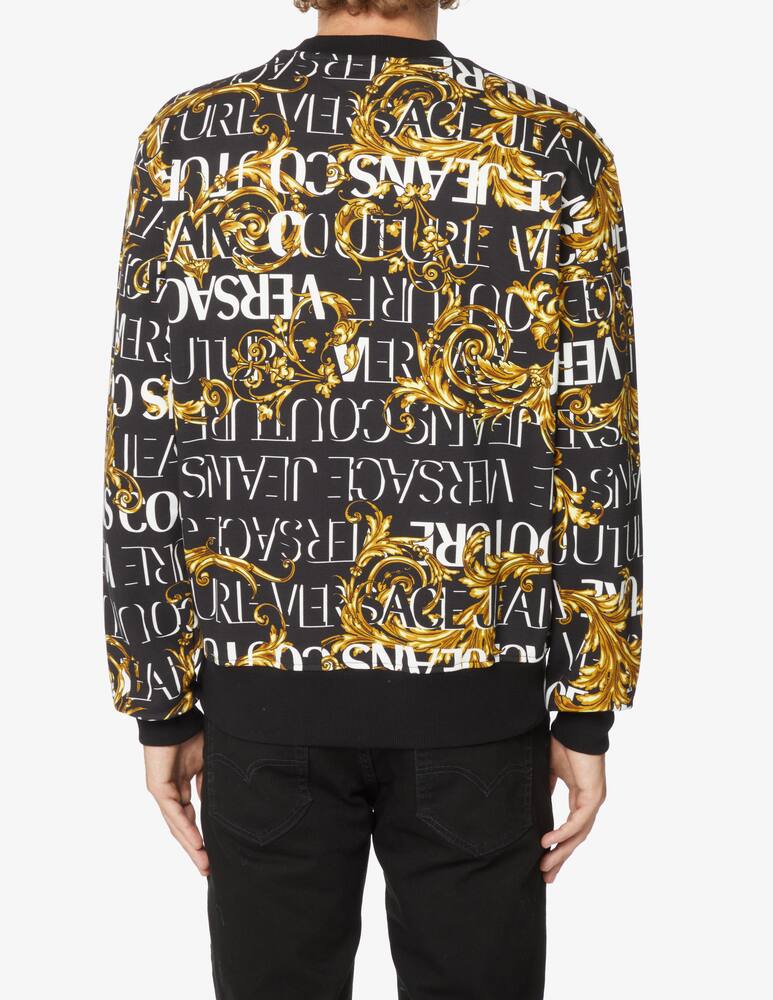 rinascente Versace Jeans Couture Barocco crewneck sweather - Black