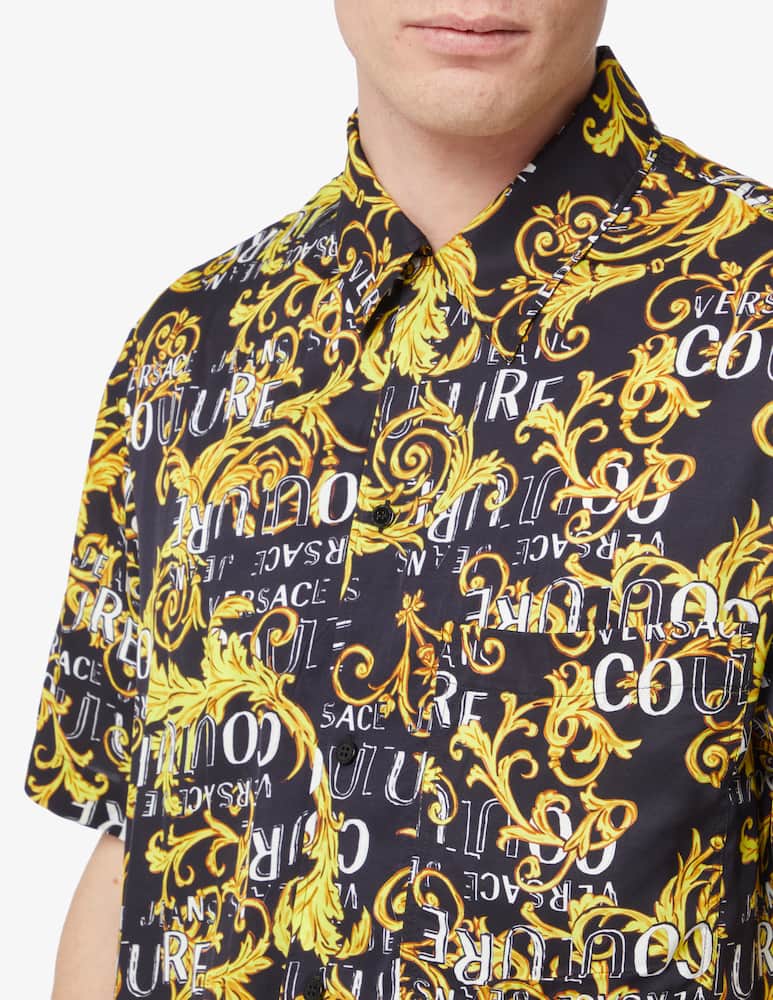 rinascente Versace Jeans Couture Cam maniche corte in twill con logo 