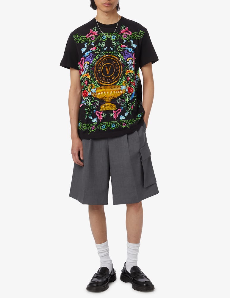 rinascente Versace Jeans Couture Maglietta garden print over