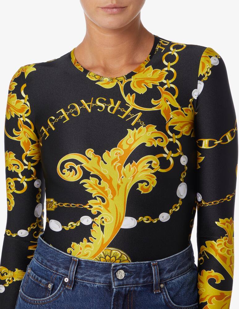 rinascente Versace Jeans Couture Body in lycra barocco