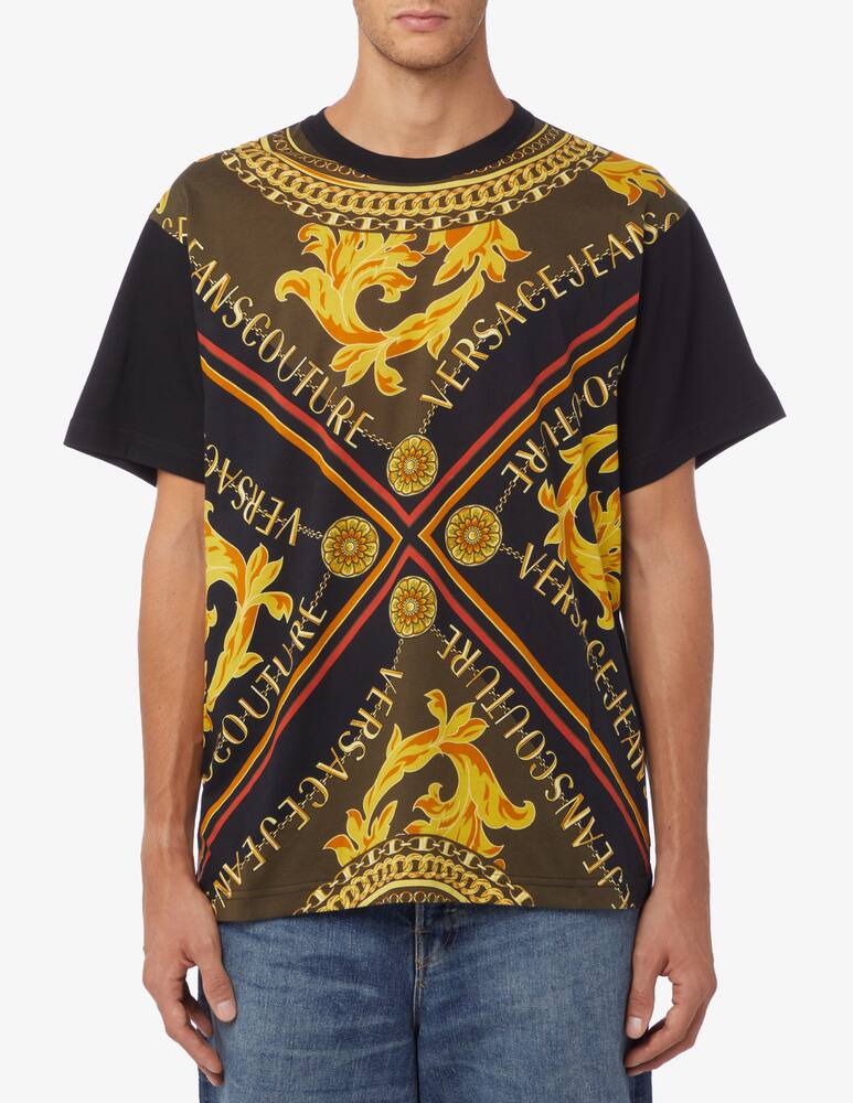 Versace Jeans Couture Maglietta stampa barocco new - immagine 1 Versace Jeans Couture Maglietta stampa barocco new - immagine 1