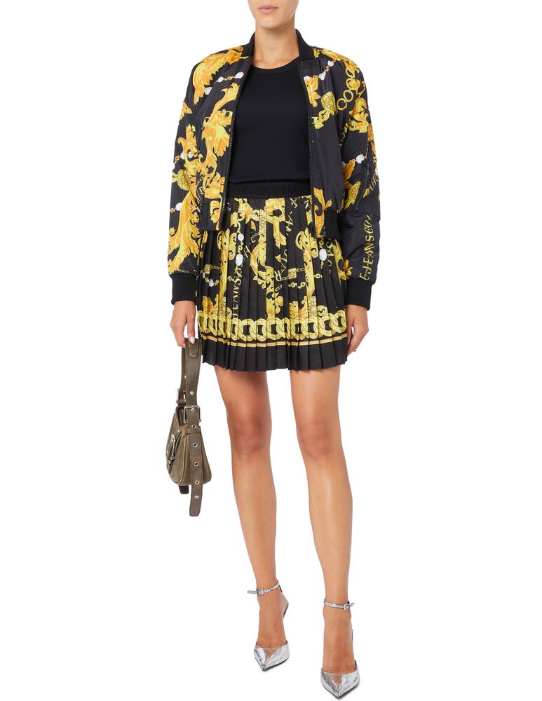 rinascente Versace Jeans Couture Minigonna plissettata barocco