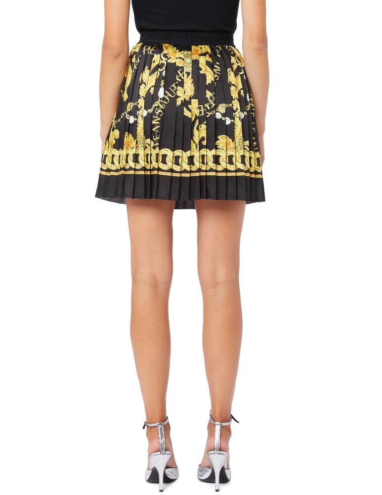 rinascente Versace Jeans Couture Minigonna plissettata barocco