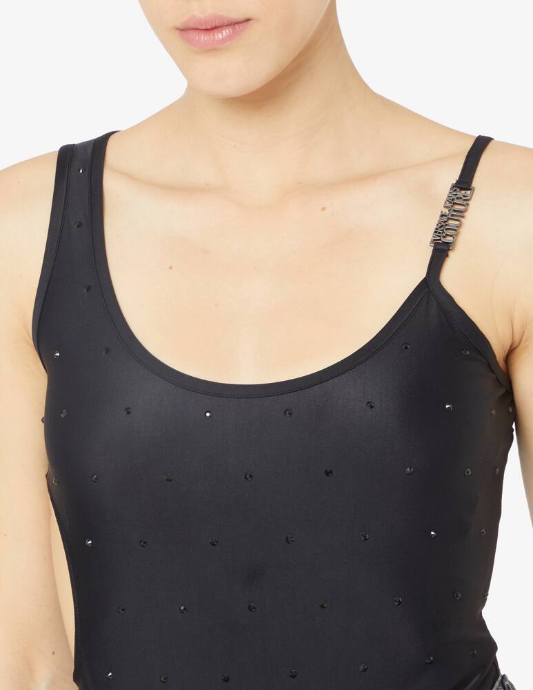 rinascente Versace Jeans Couture Top con cristalli