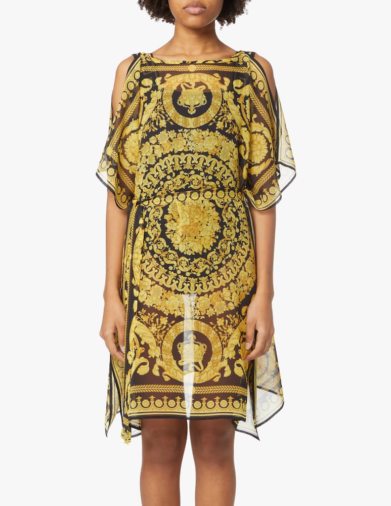 rinascente Versace Copricostume in seta - nero