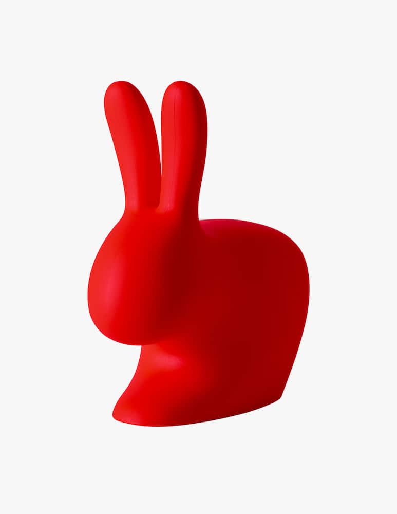 Qeeboo Sgabello Rabbit Baby Rosso - immagine 1 Qeeboo Sgabello Rabbit Baby Rosso - immagine 1