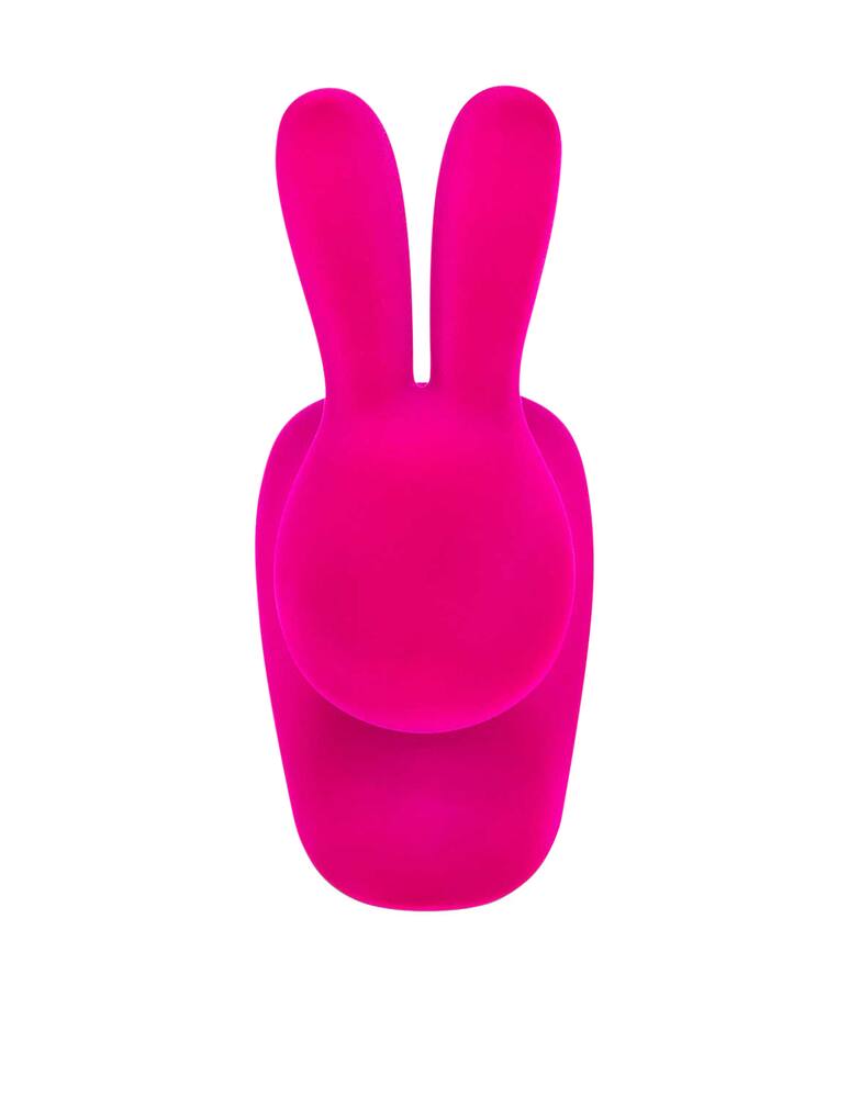 rinascente Qeeboo Sedia Rabbit Baby velvet finish