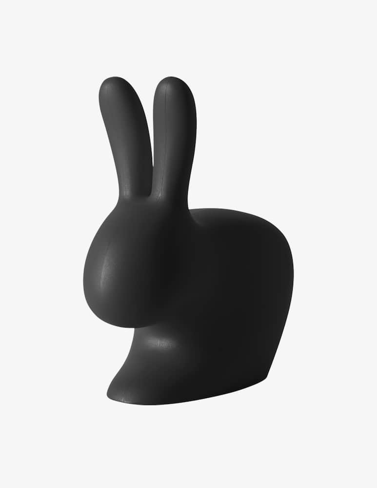 Qeeboo Fermaporta Rabbit Nero - immagine 1 Qeeboo Fermaporta Rabbit Nero - immagine 1