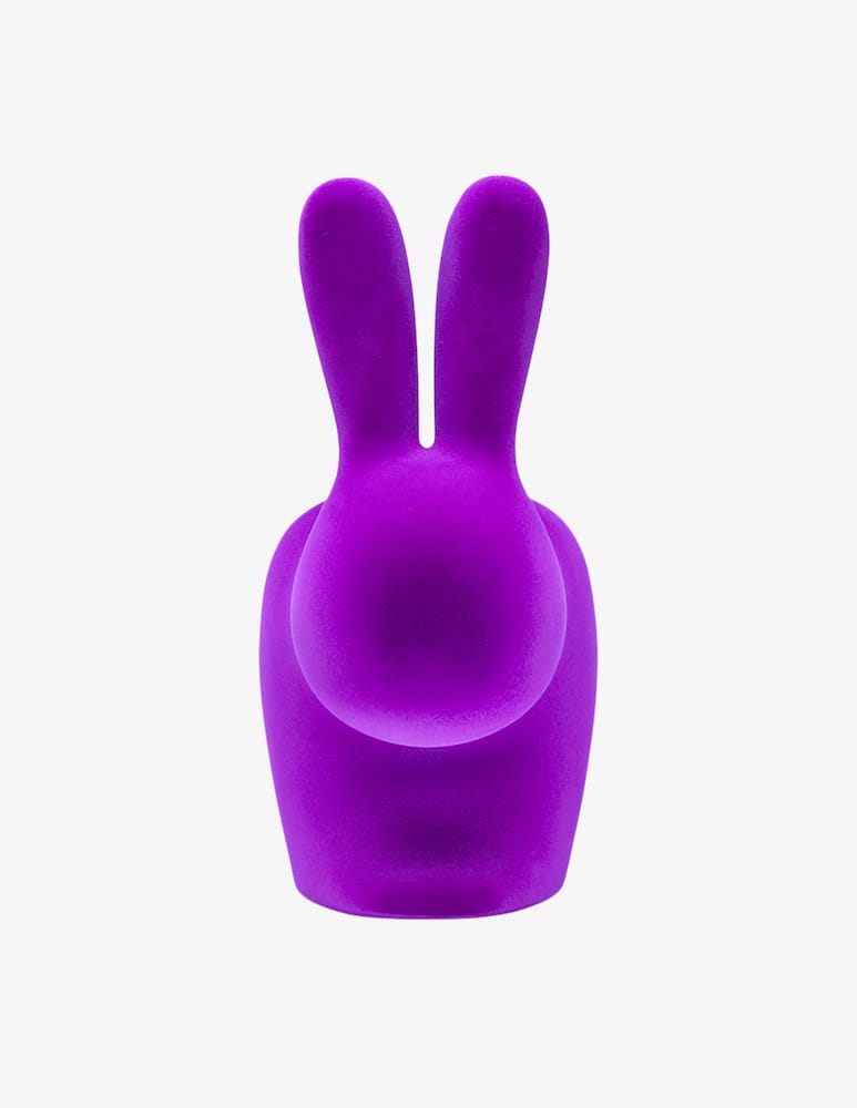 Qeeboo Fermalibro Rabbit Xs In Velluto Viola - immagine 3 Qeeboo Fermalibro Rabbit Xs In Velluto Viola - immagine 3