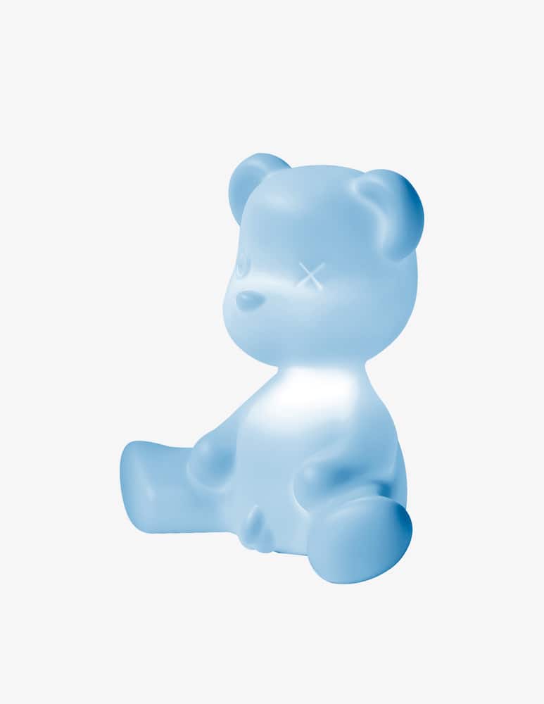 Qeeboo Teddy Boy Lamp With Cable Light Blue - picture 3 Qeeboo Teddy Boy Lamp With Cable Light Blue - picture 3
