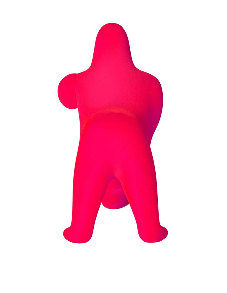 rinascente Qeeboo Lampada Kong XS velvet finish - rosa