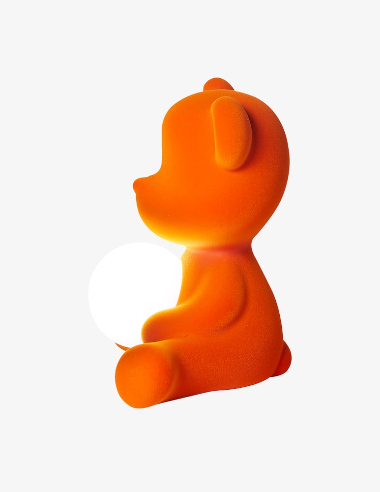 Qeeboo Lampada Teddy Girl Vellutata Arancio - immagine 3 Qeeboo Lampada Teddy Girl Vellutata Arancio - immagine 3