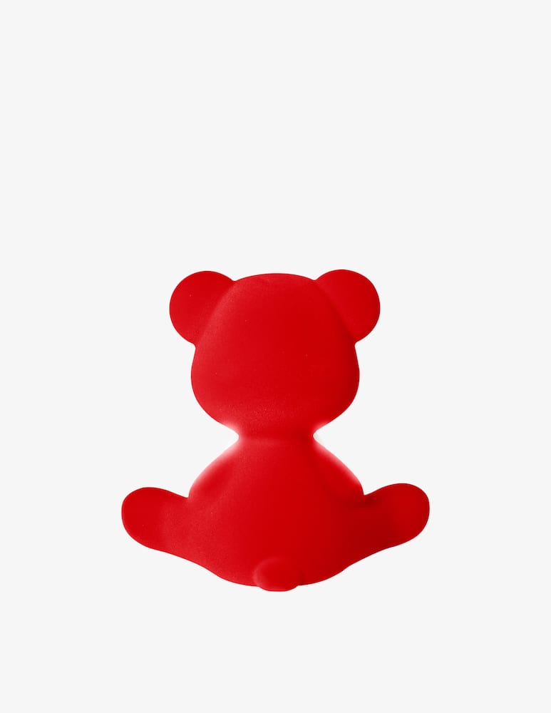 rinascente Qeeboo Teddy Girl Lamp Flock Red