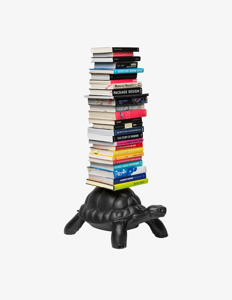 Qeeboo Turtle Carry Bookcase Nero - immagine 2 Qeeboo Turtle Carry Bookcase Nero - immagine 2